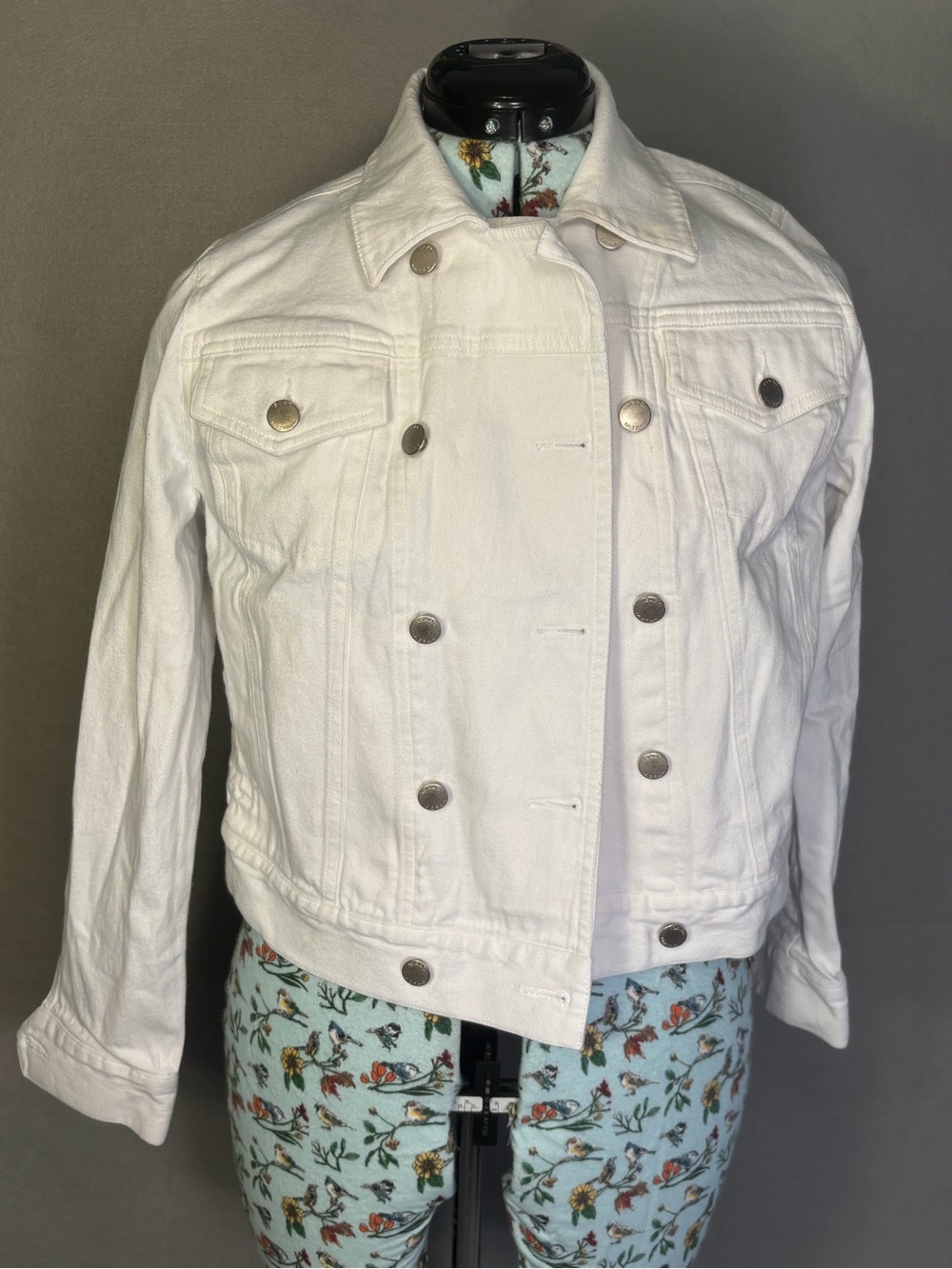 Isaac Mizrahi White Kids' Denim Jacket - Button Front